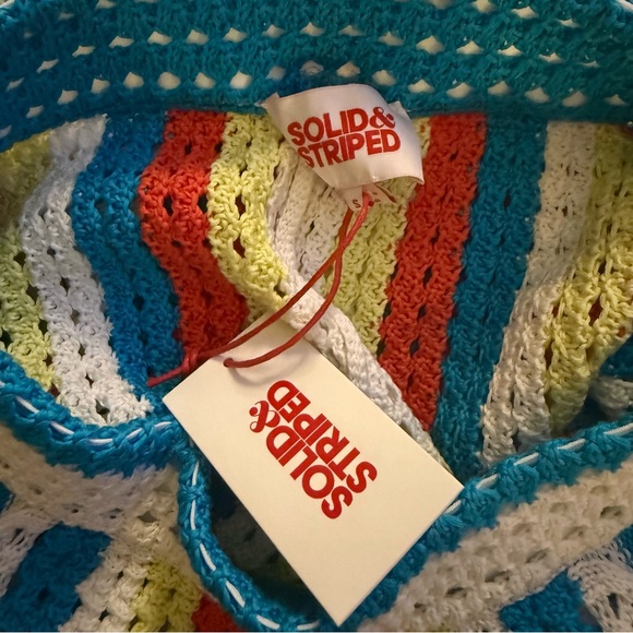 Solid & Striped colorful crochet knit Lola pants NWT $248 - Picture 10 of 12